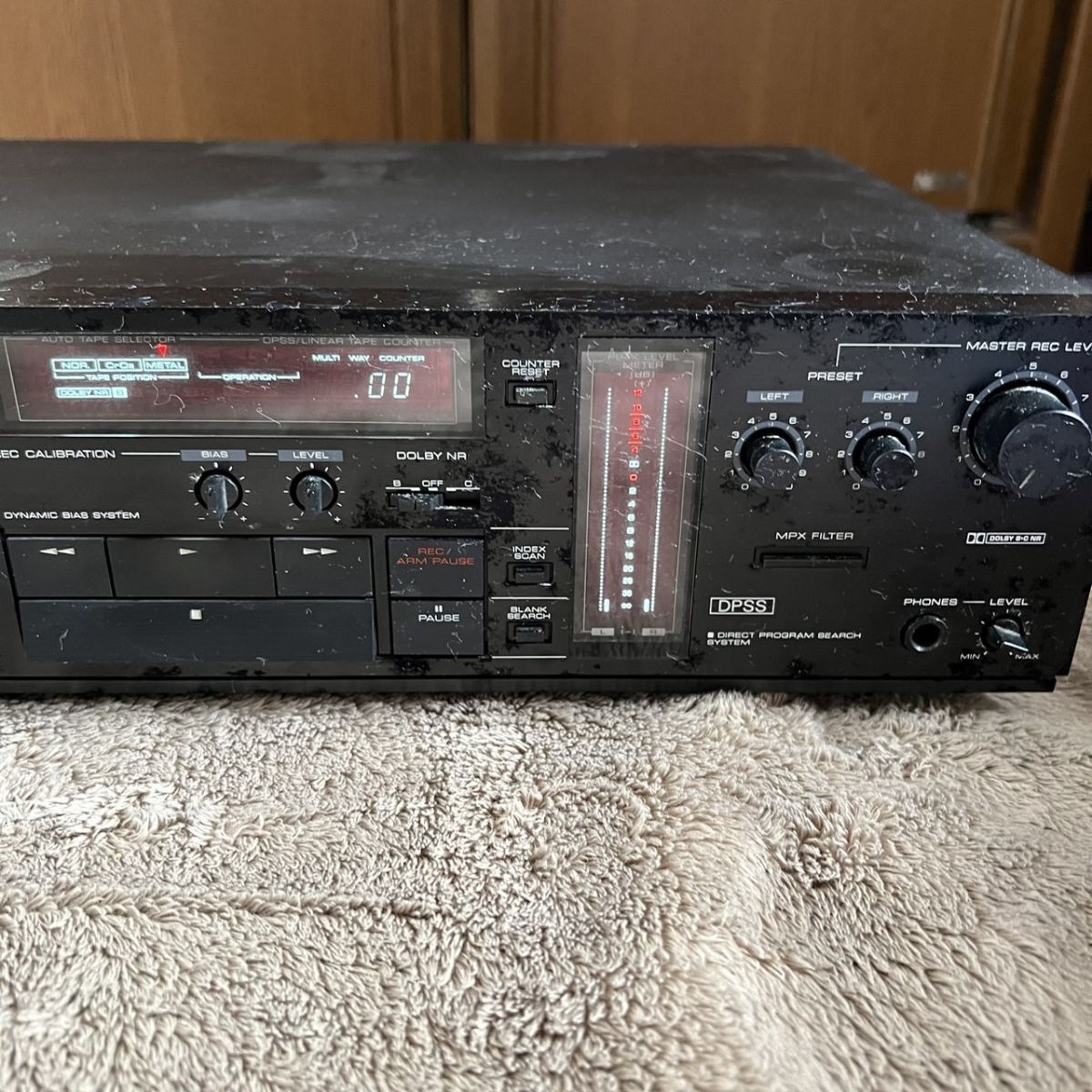  rare KENWOOD Kenwood KX-880D stereo cassette deck audio 2 head single sound equipment electrification OK