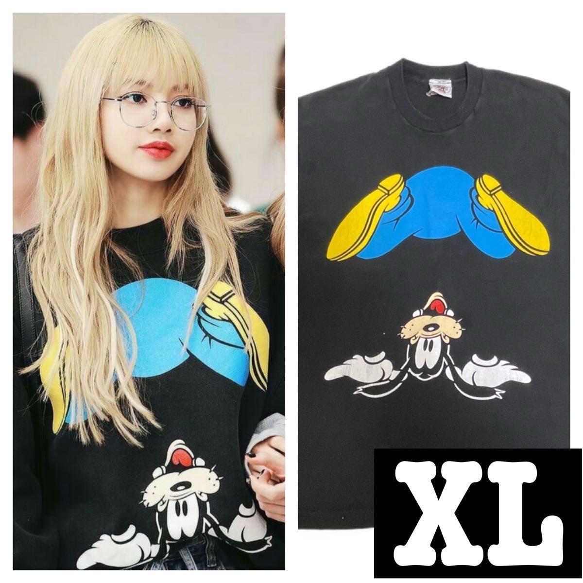 希少】ヴィンテージ 90'S ディズニー グーフィー 逆立ち TEE 希少】ヴィンテージ 90'S ディズニー グーフィー 逆立ち TEE