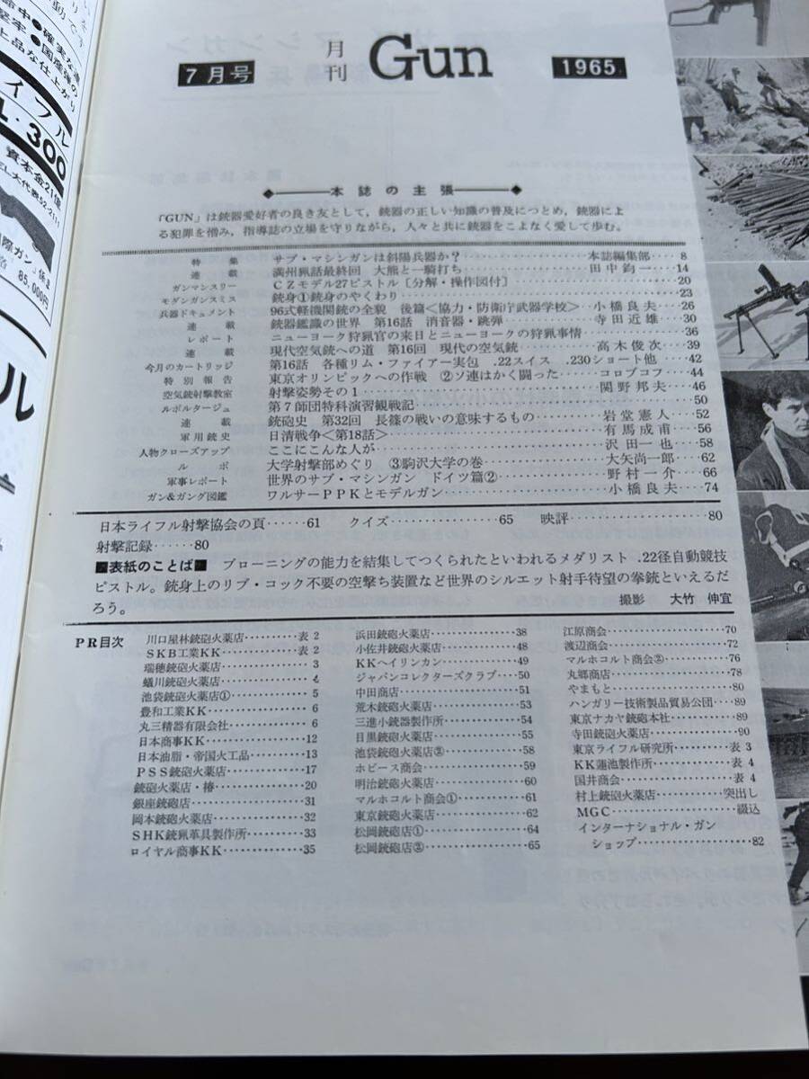 月刊GUN 1965年 7月号　月刊ガン　昭和40年　(検 gun誌 CMC MGC 六研 中田商店_画像6
