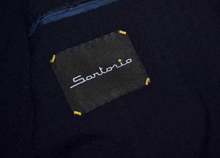 【新品】定価253,000円程 Sartorio サルトリオ 高級テーラードジャケット 50（LLサイズ程度）ストラスブルゴ取扱い 伊製 ビジネスにも 8747_画像3