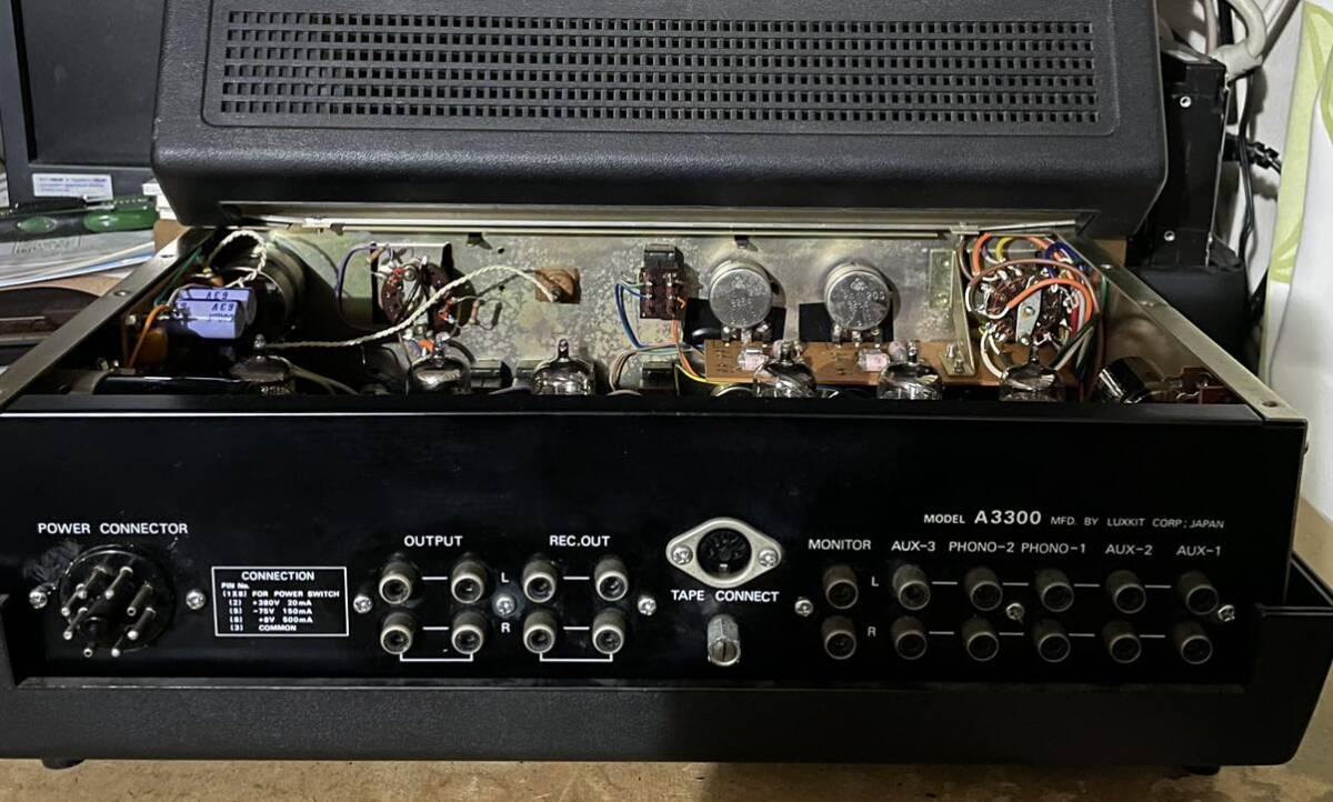 LUXMAN/LUXKIT 管球式プリアンプ A3300ジャンクの画像3