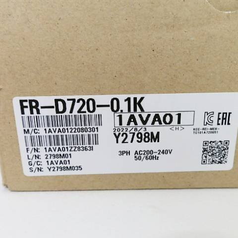 三菱電機　インバーター　ＦＲＥＱＲＯＬ　Ｄ７００　ＦＲ－Ｄ７２０－０．１Ｋ　未使用品_画像10