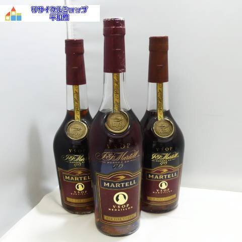 MARTELL　マーテル　メダリオン　ＶＳＯＰ　3本セット　700ｍｌ　コニャックブランデー_画像1