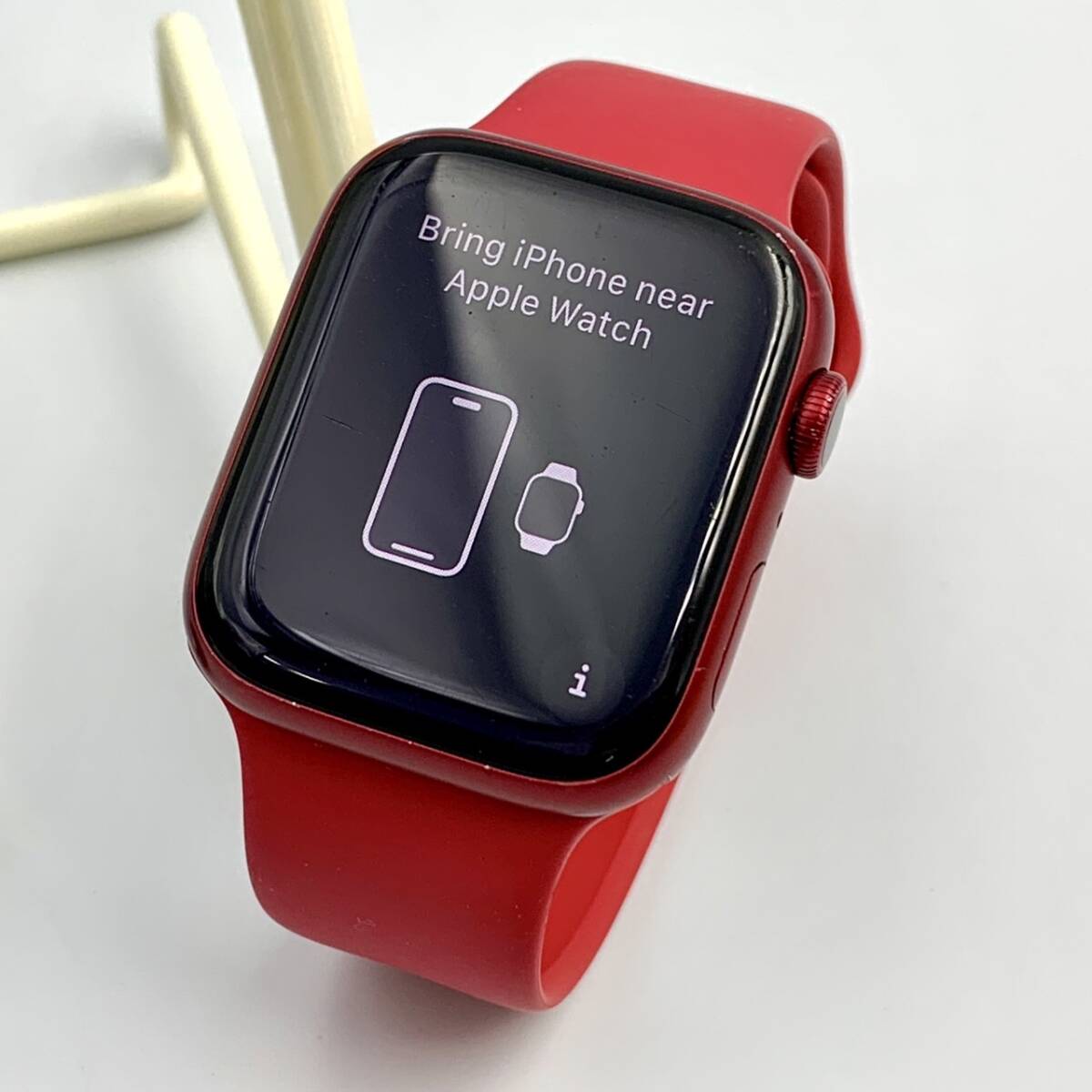 【中古】Apple Watch Series7 45mm GPS+Cellularモデル PRODUCT RED アルミニウムケース ＋ RED スポーツバンド MKJU3J/A_画像1