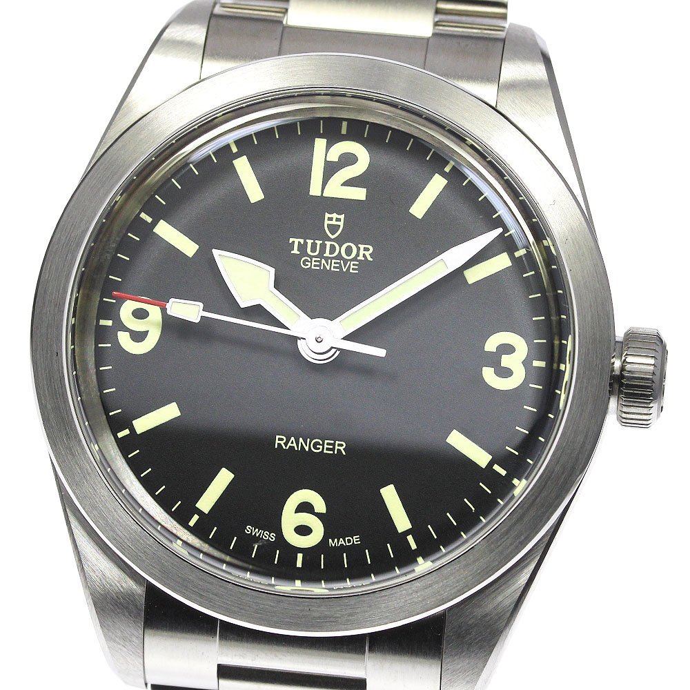 ☆極美品 ★箱・保証書付き【TUDOR】チュードル レンジャー スーパールミノバ 79950 自動巻き メンズ_721091【63】の画像1