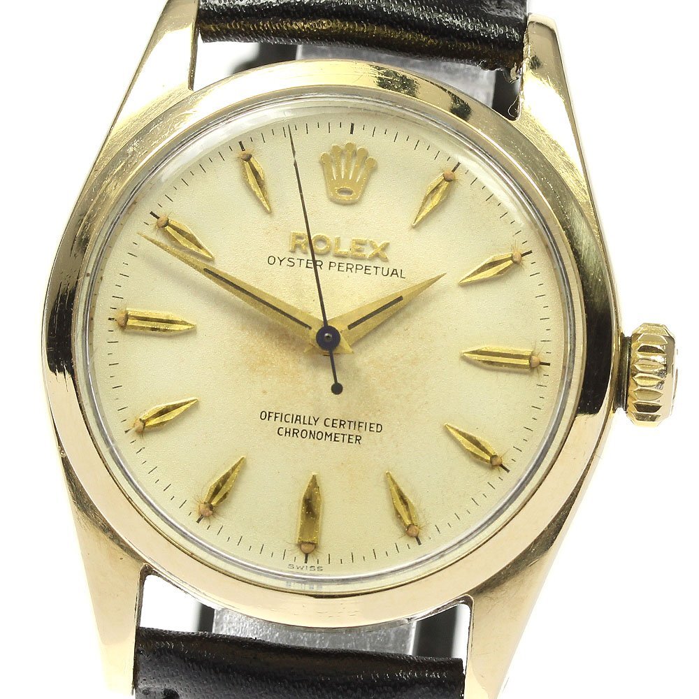 ロレックス ROLEX 6634 オイスターパーペチュアル Cal.1030 自動巻き ボーイズ 箱付き_803791_画像1