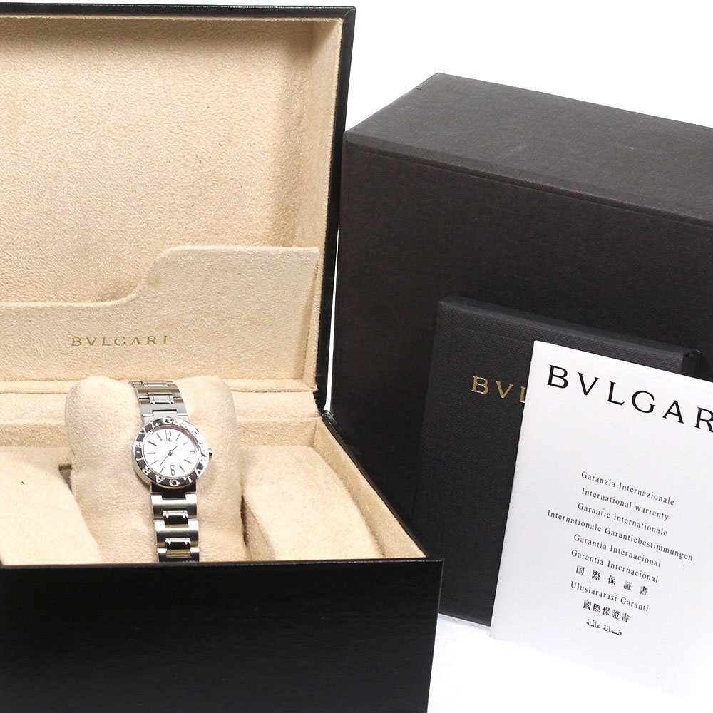 ブルガリ BVLGARI BB23SS ブルガリブルガリ デイト クォーツ レディース 箱・保証書付き_806058_画像2