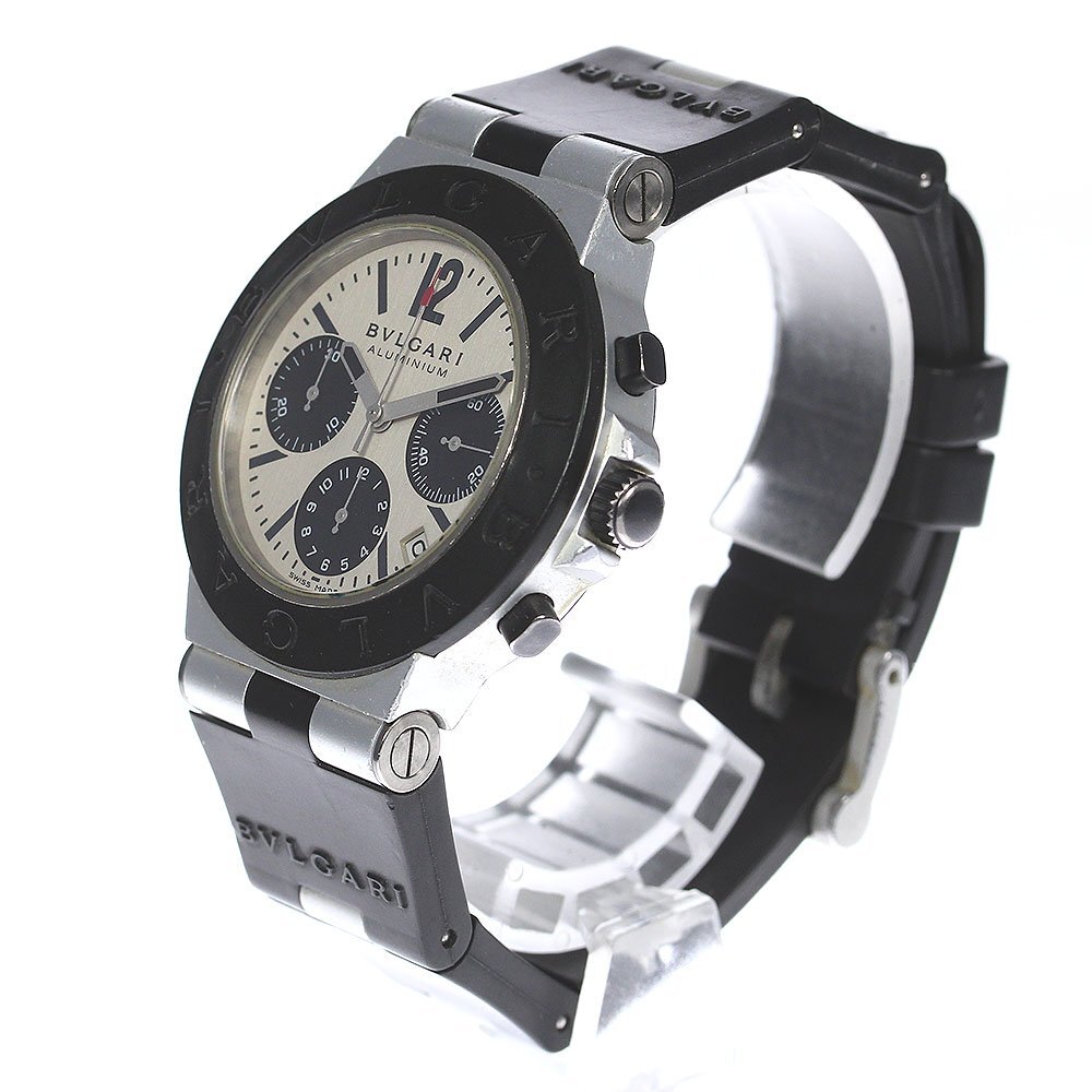  BVLGARY BVLGARI AC38TA aluminium chronograph self-winding watch men's _806157