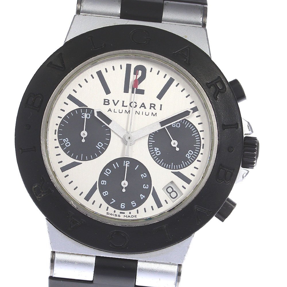  BVLGARY BVLGARI AC38TA aluminium chronograph self-winding watch men's _806157