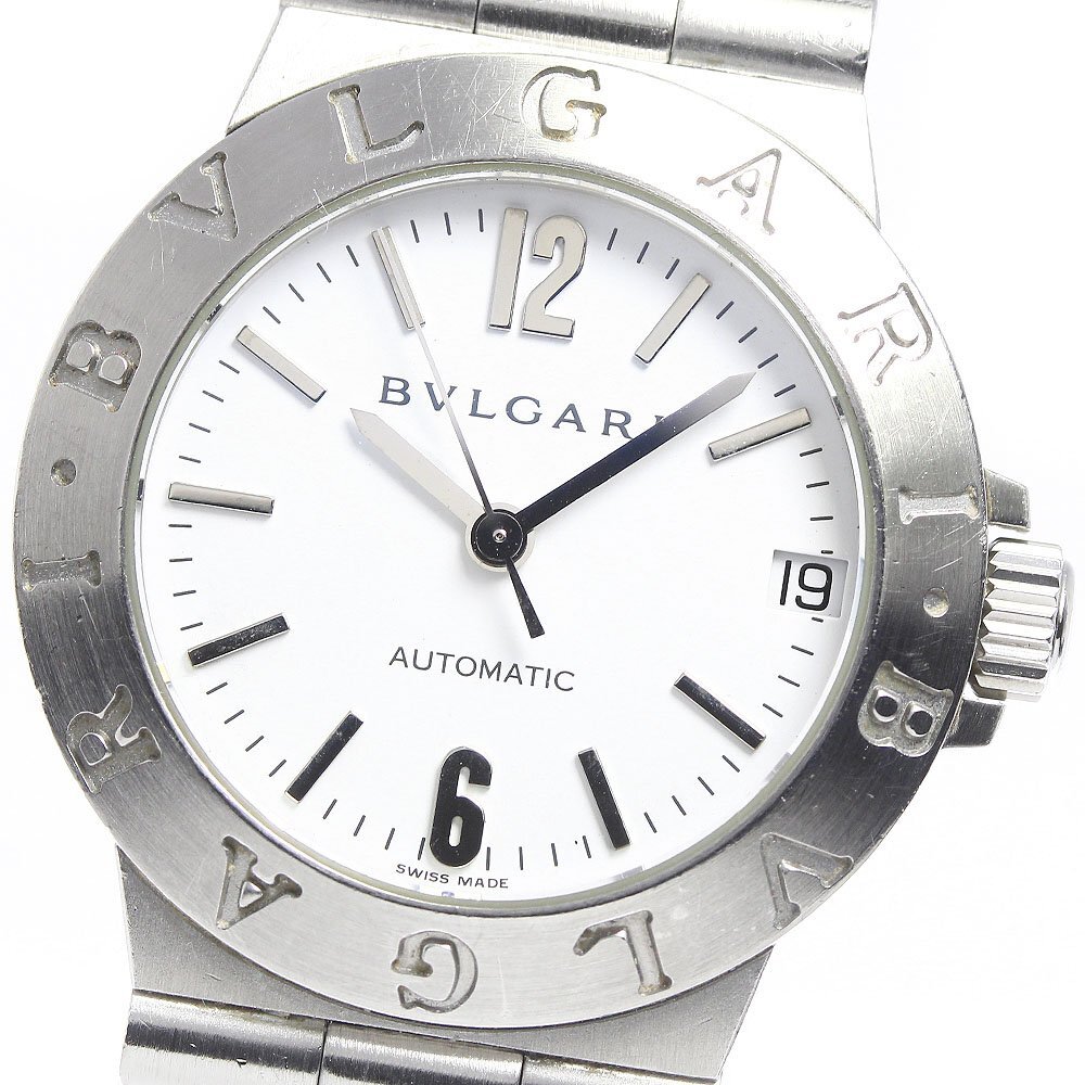 ブルガリ BVLGARI LCV29S ディアゴノ スポーツ デイト 自動巻き レディース _711131