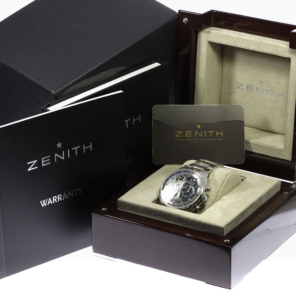 ゼニス ZENITH 03.2080.4021 エルプリメロ クロノマスター オープン パワーリザーブ 自動巻き メンズ 美品 箱・保証書付き_807484_画像2