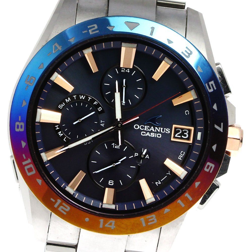 カシオ CASIO OCW-T3000C-2AJF オシアナス 15th Anniversary Bluetooth ソーラー電波 メンズ 良品 _809379