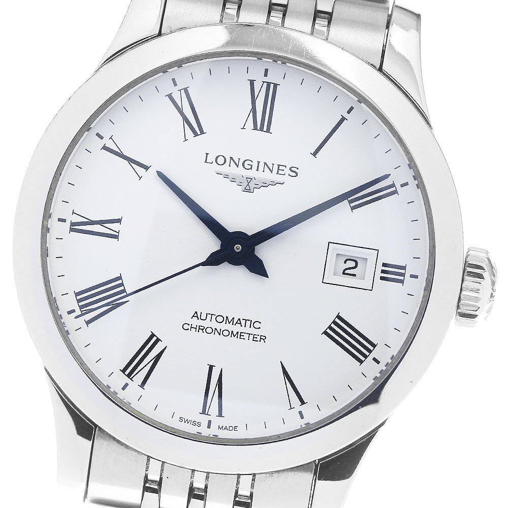 ロンジン LONGINES L2.321.4 レコード デイト 自動巻き レディース 保証書付き_801751_画像1