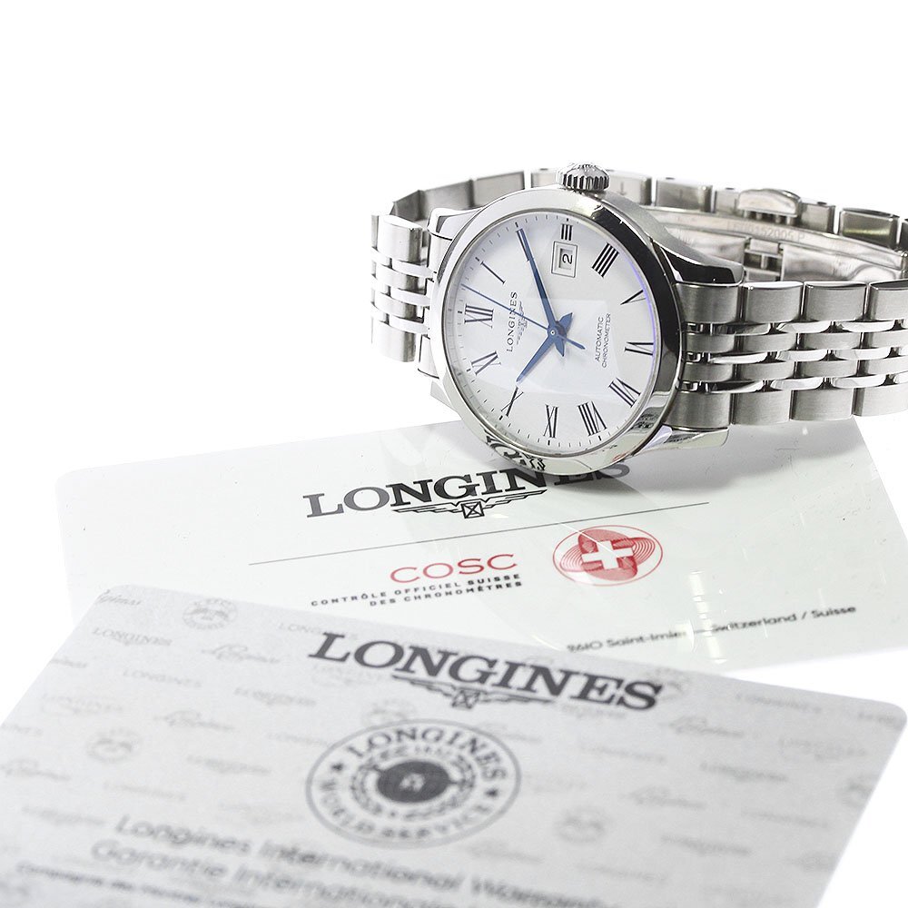 ロンジン LONGINES L2.321.4 レコード デイト 自動巻き レディース 保証書付き_801751_画像2