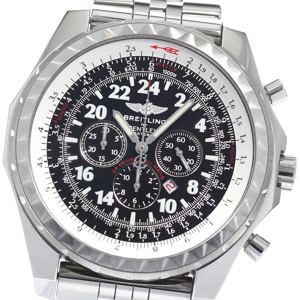 ブライトリング BREITLING A22362 ベントレー ル・マン 限定1000本 クロノグラフ 自動巻き メンズ 美品 保証書付き_808418