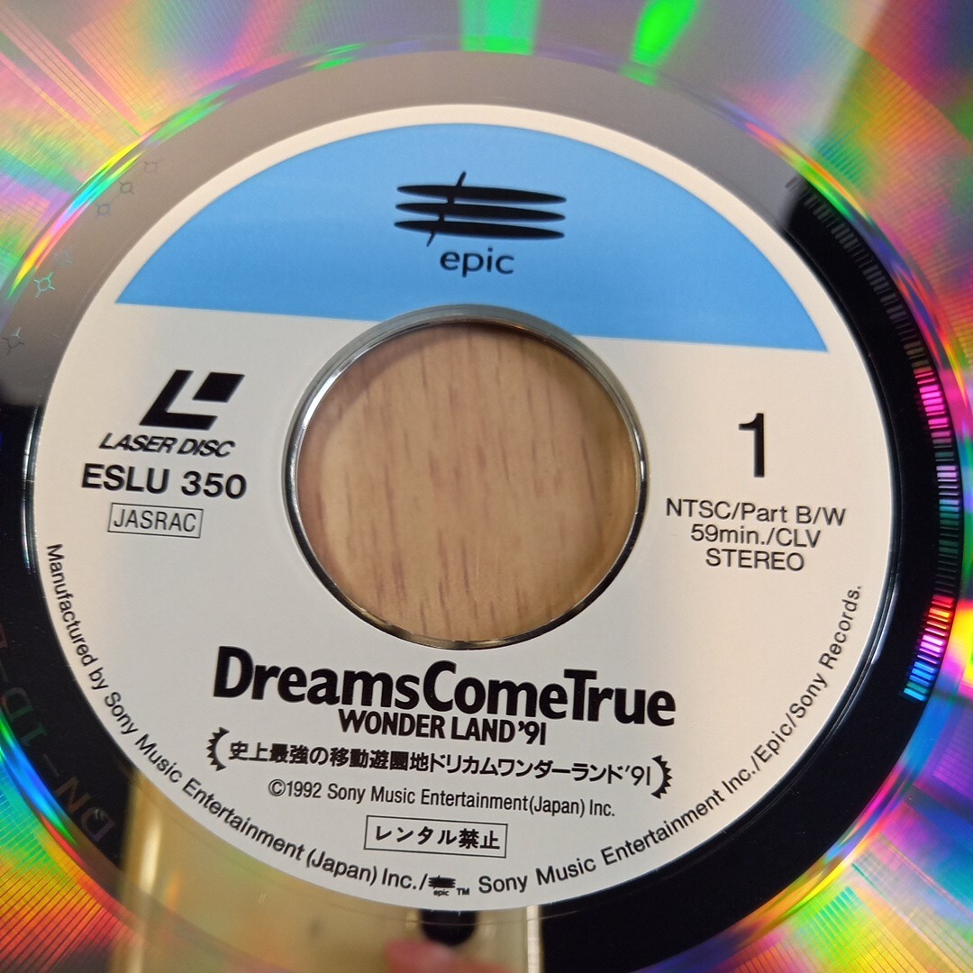 N4888 LD laser disk Japanese music pops City pop Japanese music pop DREAMS COME TRUEdoli cam LD record with belt lyric sheet postage 510 jpy 