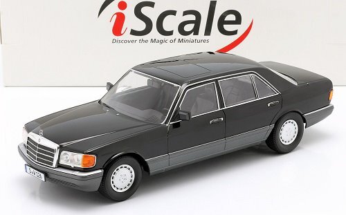 iScale　1/18　メルセデスベンツ・560 SEL W126 S-クラス　black/grey　1985_画像1