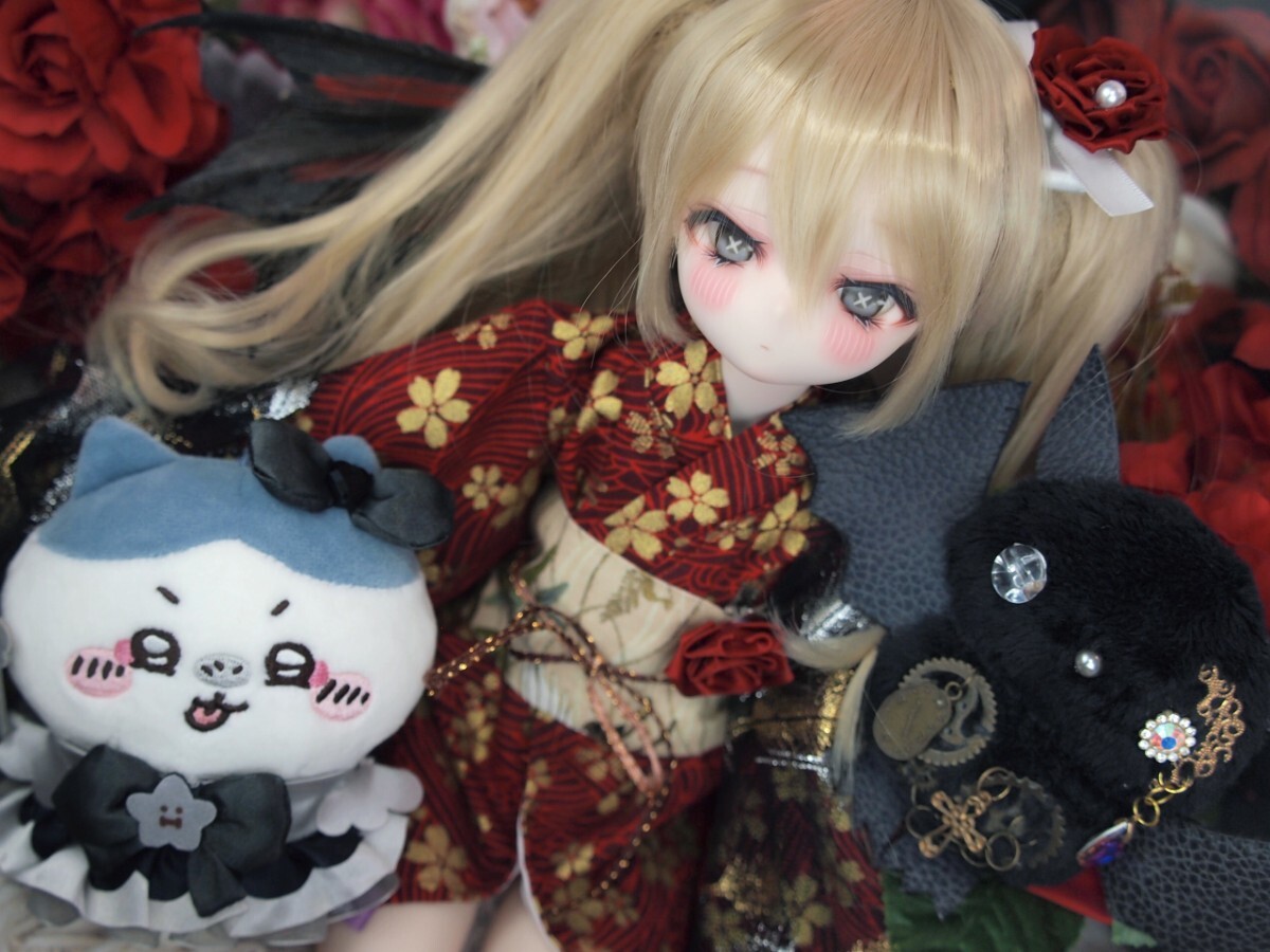 【ぐるぐる】DDH-29 SW肌 ドルフィードリーム MDD Dollfie Dream カスタムヘッド + 碁石アイ2種 パテ盛り ※小難あり_画像3