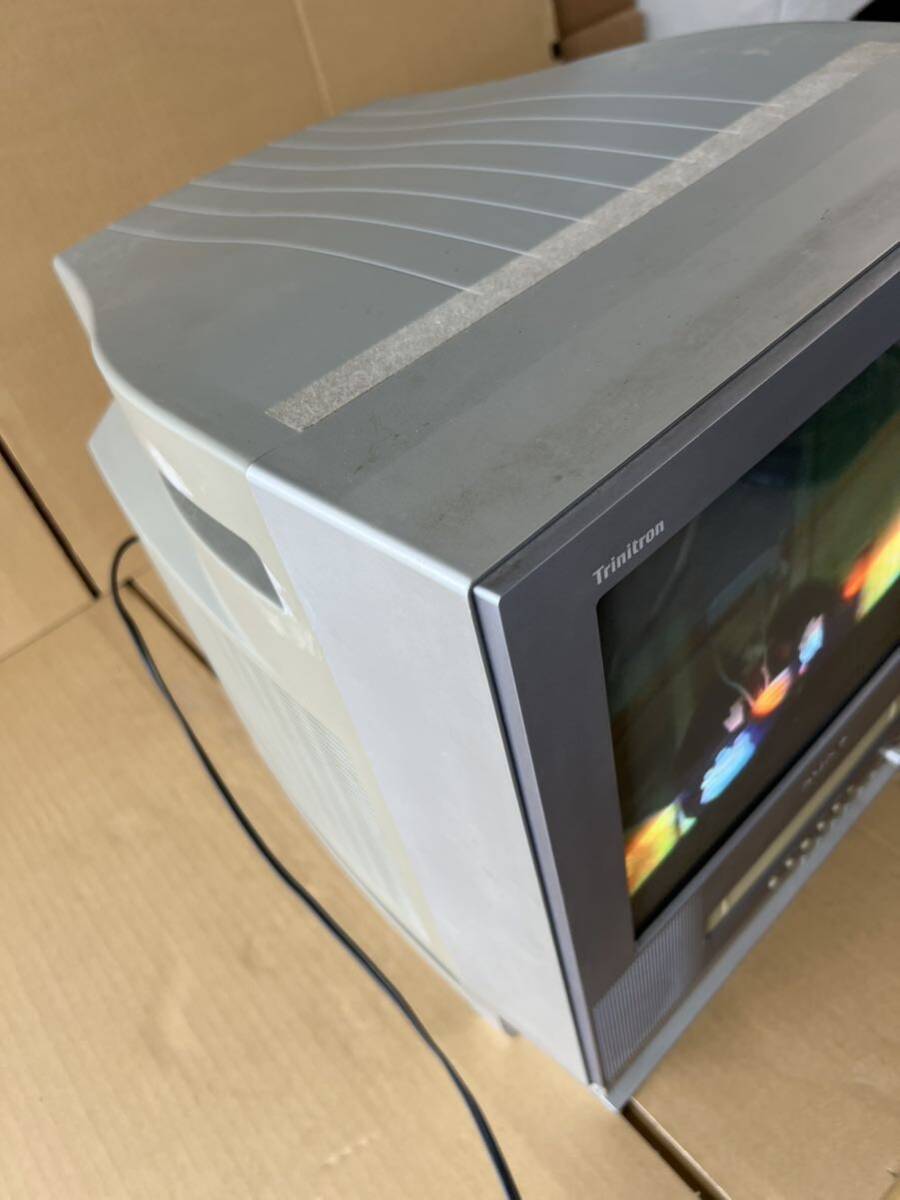 中古 SONY ソニー トリニトロン カラービデオテレビ KV-14MVF2 ブラウン管テレビデオ 2001年製 14 型 VHS 動作OK レトロの画像5