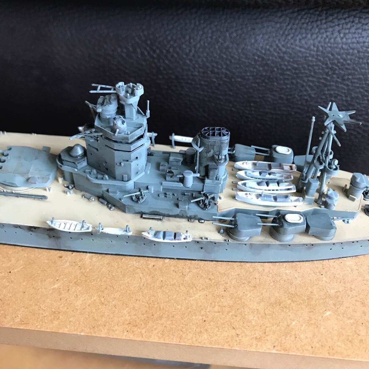 現状品/戦艦 模型 完成品 /H.M.S KING GEORGE V/H.M.S RODNEY/キングジョージ/ロドニー/ジャンク扱い/戦艦/ナカバヤシコレクションケース付の画像5