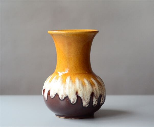  запад Германия производства Vintage Bay Keramik керамика. ваза Fat Lavafato Raver ваза для цветов Mid-century цветок основа античный _ig3785