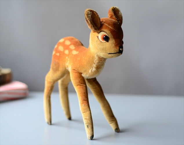  Германия производства Steiff Vintage симпатичный Bambi . олень Disney Disney Bambi мягкая игрушка фигурка античный ig3794