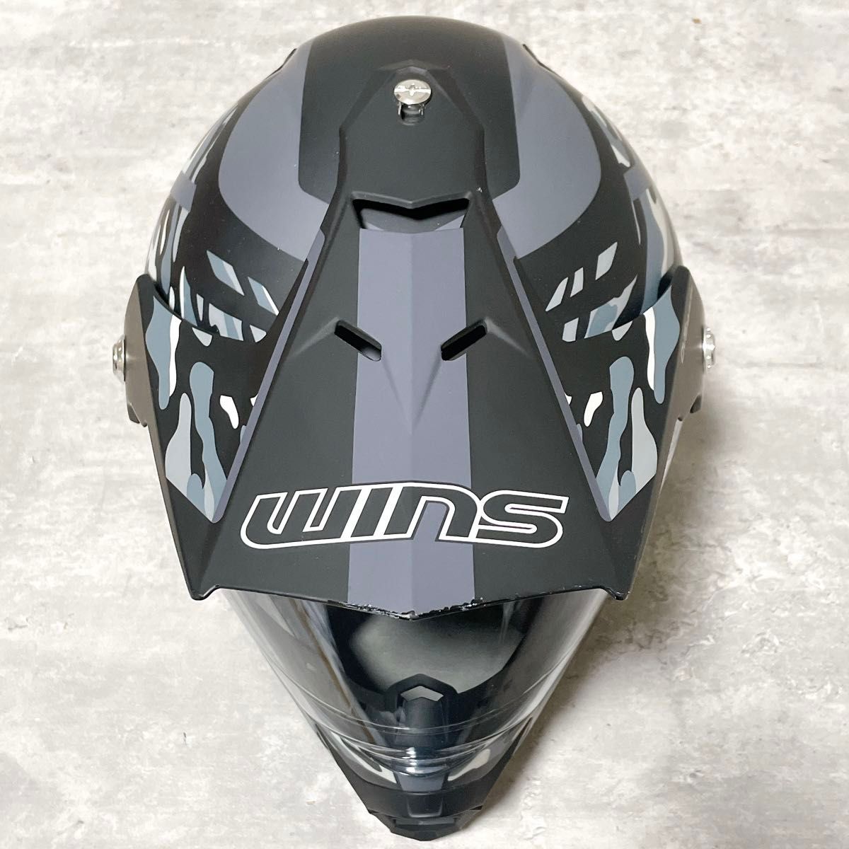 希少 ウィンズ エックスロード WINS X-ROAD オフロード フルフェイス ヘルメット Mサイズ XROAD DVS