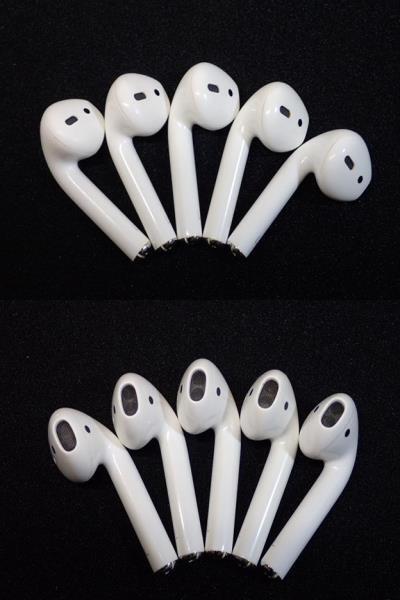 3282[M]大量！◆Apple Airpods エアポッズ◆イヤホンのみ/A2031/A2032/右/左/R/L/まとめて 20点セット♪_画像3