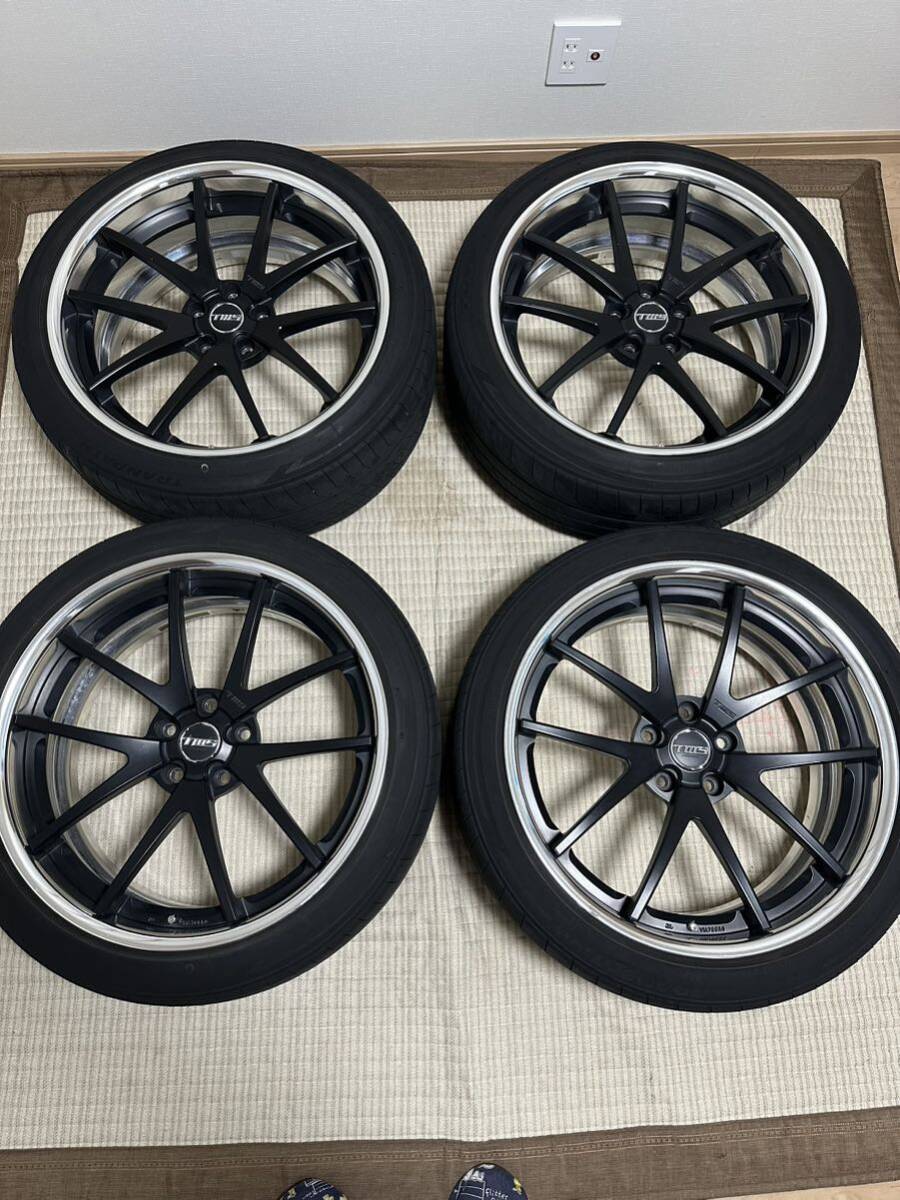 鍛造軽量TWS ライツェント　WS05 20×9J 5/114.3 +36 TOYO LuⅡ 245/40R20 7分山　ハブリング付き　20.30 アルファード　ヴェルファイア等_画像1