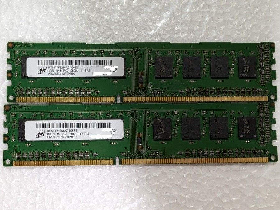 8GB(4G×2枚) PC3-12800U-11-11-A1 メモリ 83