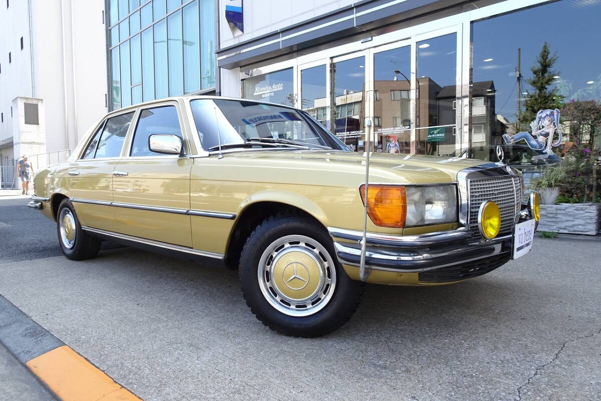 * rare actual work *S48 Mercedes Benz W116 450SEwe Stan automobile dealer car without document part removing 