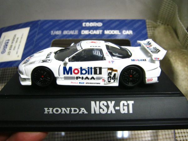 ・送料350円●ミニカー 現状●エブロ 1/43●モービル１ NSX●HONDA NSX-GT●24_画像3