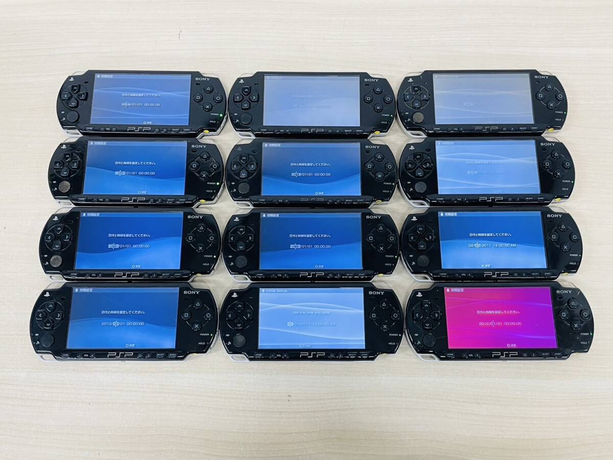 SONY PSP 2000 プレイステーションポータブル 62台 まとめ売り 通電確認済み ファイナルファンタジー 機動戦士ガンダム ギレンの野望 V-10の画像2