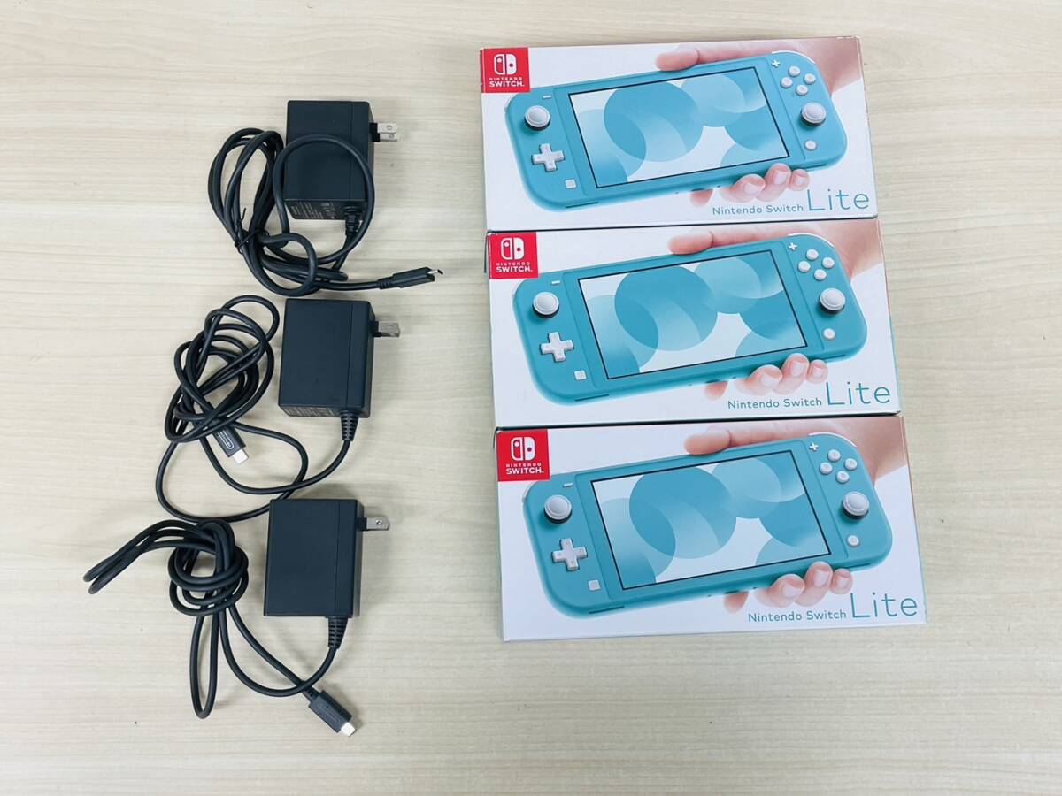 Nintendo Switch Lite ニンテンドー スイッチライト 箱付き 3台 箱なし 1台 まとめ売り 通電確認済み ターコイズ ザシアン ザマゼンタ A-18の画像4