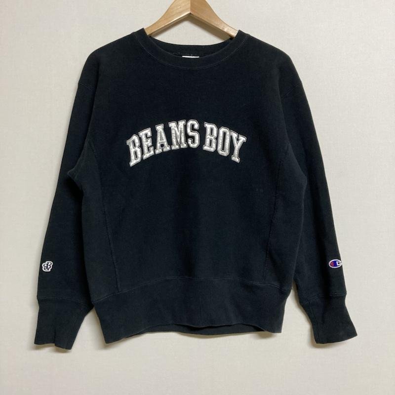 ビームスボーイ BEAMS BOY × Champion 別注 REVERSE WEAVE WARMUP 長袖 ロゴ スウェット トレーナー CWSS013 トレーナー トレーナー XS