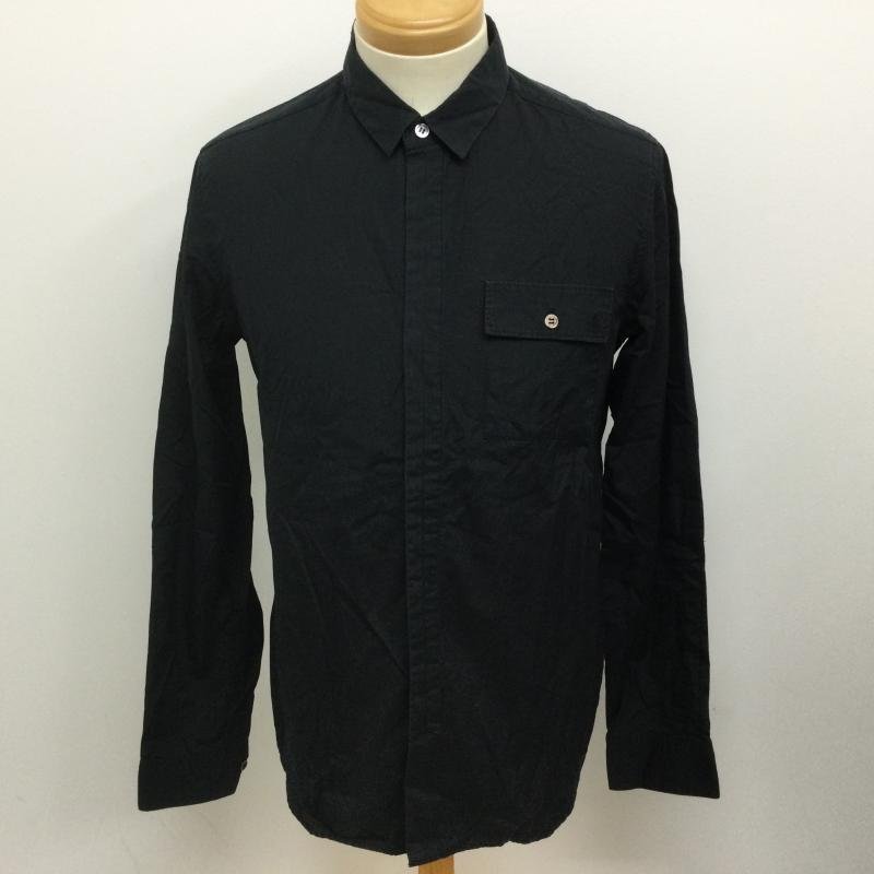 アンダーカバーイズム 7S234-SH12 フライフロント ショートポイント 長袖シャツ シャツ、ブラウス シャツ、ブラウス 3 黒 / ブラックの画像1