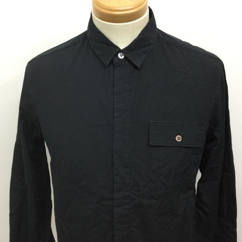 アンダーカバーイズム 7S234-SH12 フライフロント ショートポイント 長袖シャツ シャツ、ブラウス シャツ、ブラウス 3 黒 / ブラックの画像2