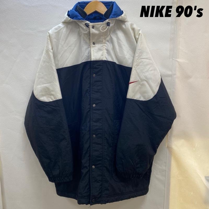 ナイキ NIKE 90’s 90年代 銀タグ ダブルジップ 中綿 ナイロンジャケット フード付き vintage ヴィンテージ L L_画像1