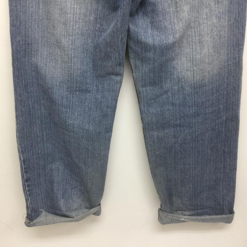 古着 LOT29JEANS ルー二ーテューズ アートプリント 極太ジーンズ デニムパンツ 裾カットオフ パンツ パンツ XL プリント_画像6