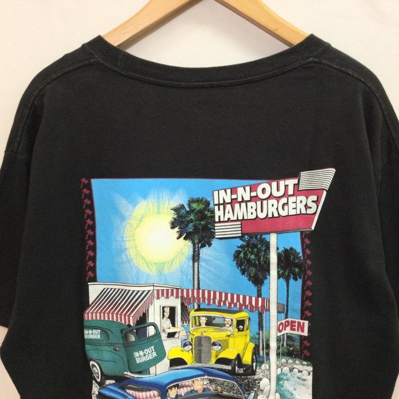 ヘインズ IN N OUT BURGER プリントTee Tシャツ Tシャツ L 黒 / ブラック_画像6