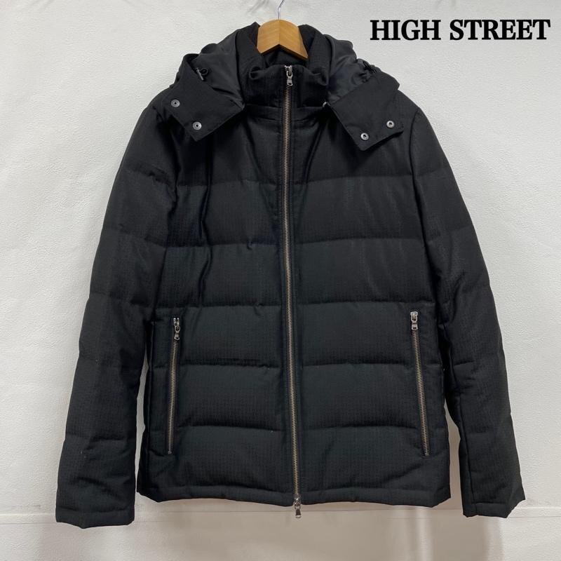 ハイストリート HIGH STREET ダウンジャケット 632‐1215007 L ジャケット、上着 ジャケット、上着 L 黒 / ブラック 総柄_画像1