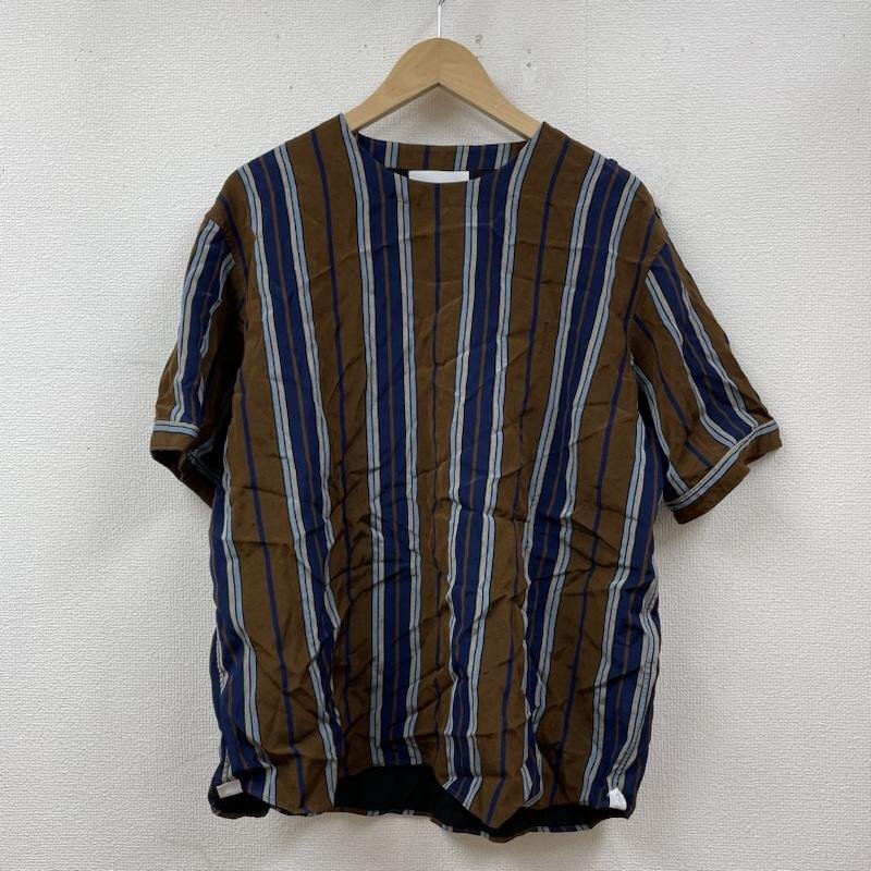 レインメーカー 半袖 カットソー Tシャツ shirt ストライプ ショルダー ボタン クルーネック RM181-036 カットソー カットソー 4