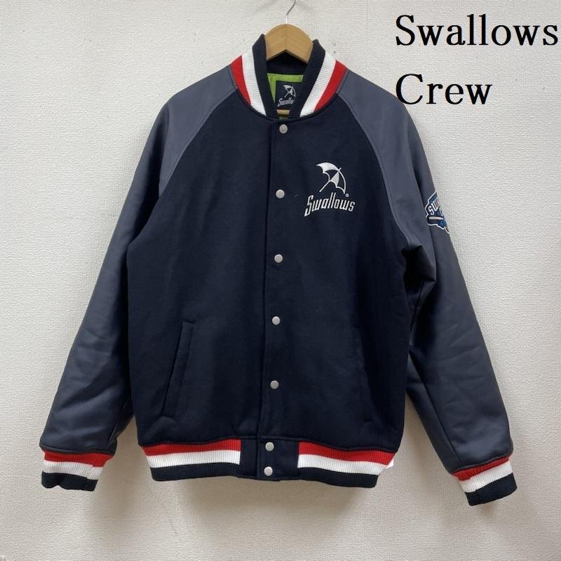 古着 2021 ヤクルトスワローズ Swallows Crew スタジャン ジャケット、上着 ジャケット、上着 XL 紺 / ネイビー_画像1
