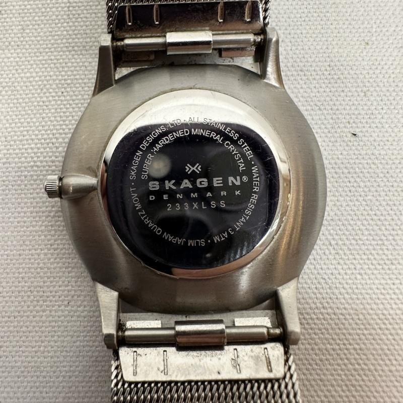 スカーゲン 233XLSS カービングメッシュ クオーツ 腕時計 腕時計 腕時計 - 銀 / シルバーの画像5