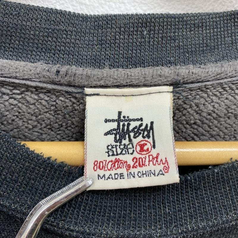 ステューシー OLD STUSSY 90's 前期~中期 白タグ ヴィンテージ スウェット L トレーナー トレーナー L 黒 / ブラック ロゴ、文字_画像2