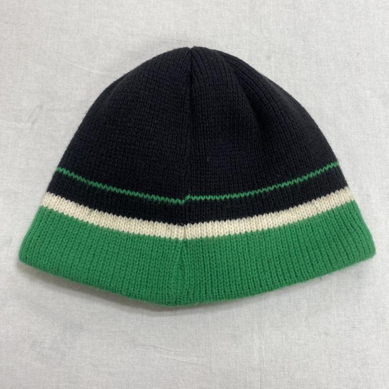 ステューシー OLD STUSSY 90’s ニットキャップ ビーニー USA製 帽子 帽子 - 黒 / ブラック X 緑 / グリーン X 白 / ホワイト_画像3