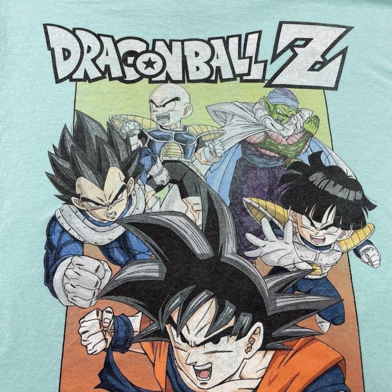 古着 DRAGONBALL Z ドラゴンボール アニメTシャツ Anime Tshirt キャラクター M Tシャツ Tシャツ M 水色 / ライトブルー_画像3