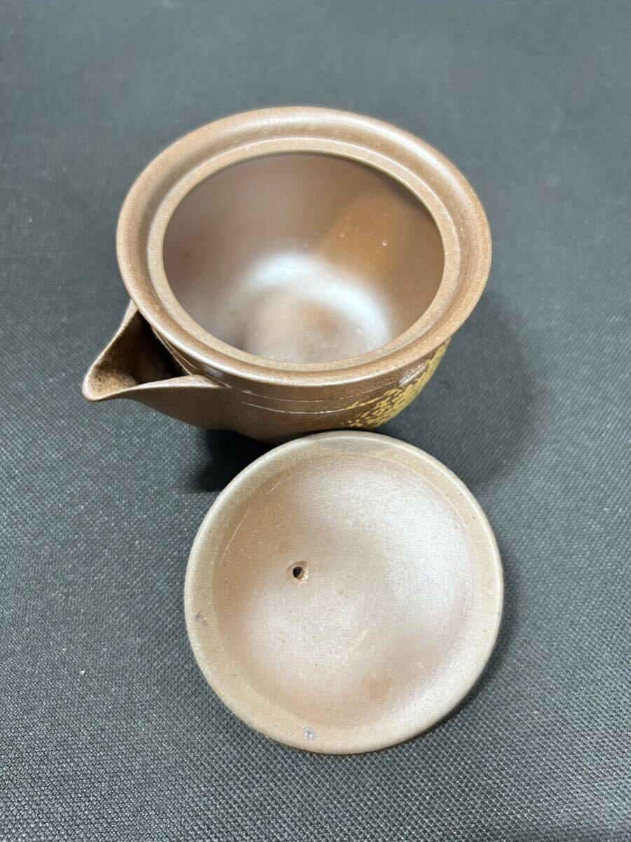 木村陶峰 備前 煎茶器揃 宝瓶 湯冷し 煎茶碗 共箱 煎茶道具 煎茶道具_画像3