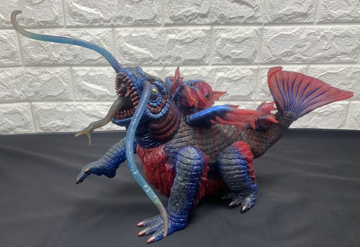 「中古良品 状態良好！ フューチャーモデルズ 怪獣ギョー ソフビ」楳図かずお 発色良好 歪み、ベタツキなしの画像1