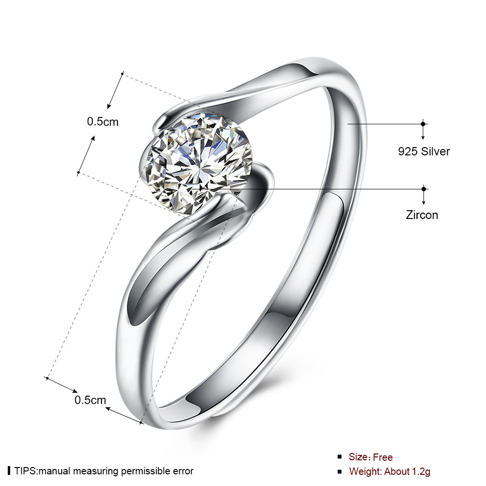 新作新入荷 ブランド 指輪 プラチナレディース ダイヤ 結婚 フリーサイズ シルバー 925 細い シンプル サイズ選択可_画像5
